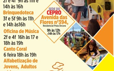 PROJETOS DO CEPRO| INSCRIÇÕES ABERTAS